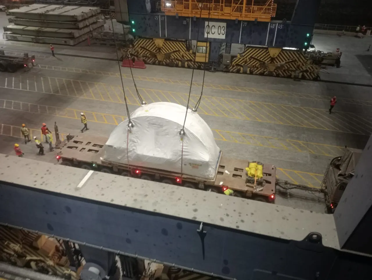 Project cargo at port